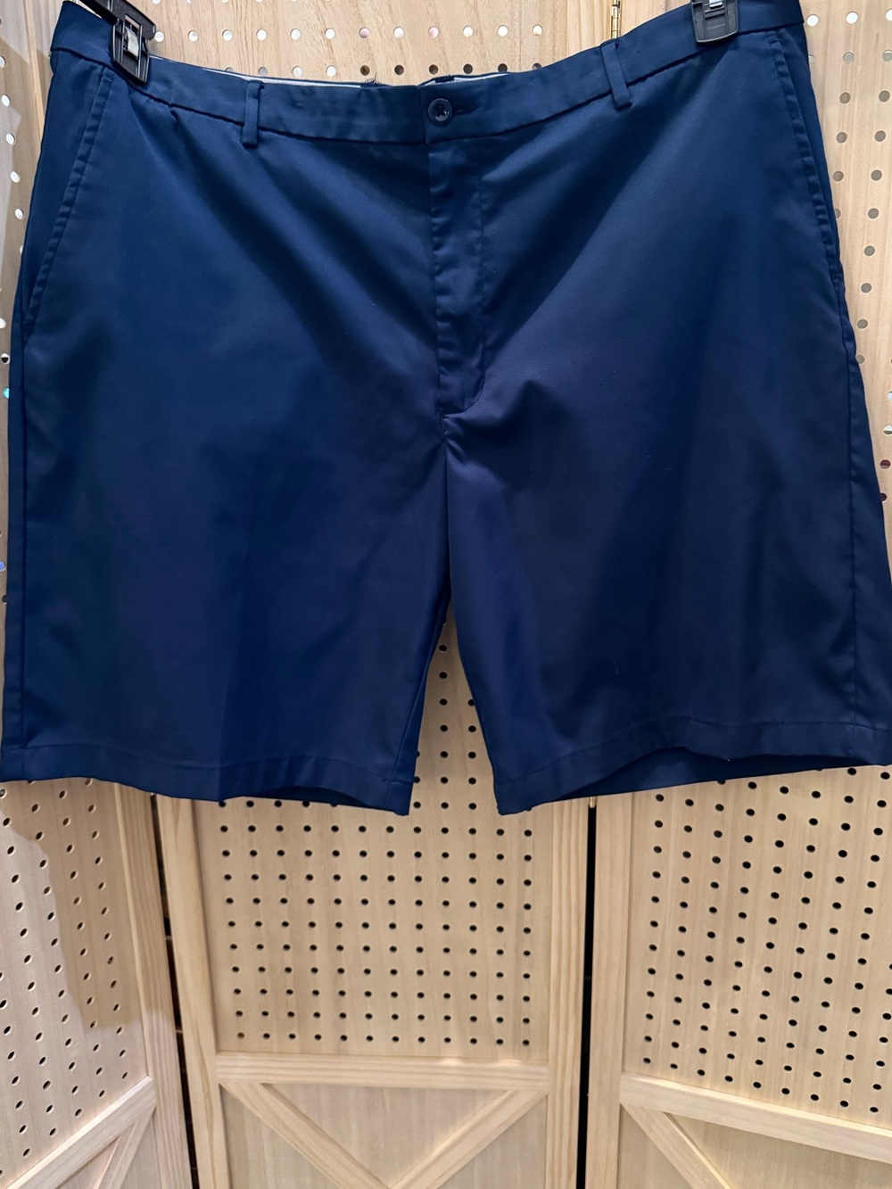 Greg Norman Collection Navy Flat Front Performance Shorts